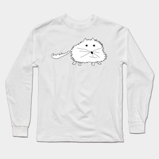 Happy Cat Fuzzball Long Sleeve T-Shirt